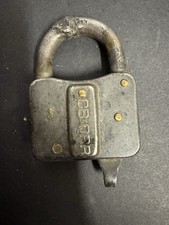 ANTIQUE C.B.Q - RR Padlock NO KEY****vintage, Not In Use****** picture