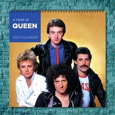 Queen 2027 Wal lCalendar 12 Month Celebrity Photo Fan Collectible picture