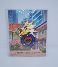Pokemon Center Singapore Solgaleo Pikachu Logo Pin 2026 Reopening Exclusive picture