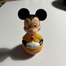 VINTAGE 1975 Mickey Mouse “WEEBLE WOBBLE”  From WALT DISNEY - GABRIEL INDUSTRIES picture