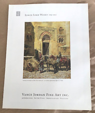 Edwin Lord Weeks at Jordan gallery exhibition ad 1997 vintage art magazne print picture