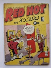 Red Hot Comics 2 Canadian White Golden Age Bell Features 1946 Ultra Rare picture