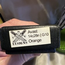 DMG Designs Avast 14C28N Steel Pocketknife – G10 Orange Handle, 1 of 50 picture