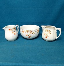 VTG Hall's Superior Autumn Leaf Serving Bowl Tea Pot Pitcher Collectibles picture