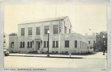 Marysville CA City Hall Vintage Postcard Wayne Paper Box & Prtg Corp H-813 picture