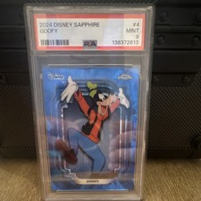 Topps 2024 Disney Sapphire Goofy #4 PSA 9 Non-Sport Card Cert 138372613 picture