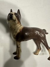 Antique HUBLEY Boston Terrier Dog Facing Left Cast Iron Original Paint Rare picture