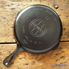 Vintage GRISWOLD Cast Iron SKILLET Frying Pan # 8 LARGE BLOCK LOGO - Ironspoon picture