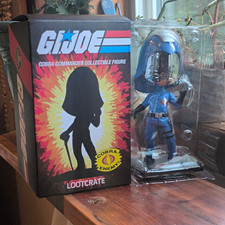 Loot Crate G.I. Joe Cobra Commander Boxed Plastic Figure w/ Box Ages 15+ picture
