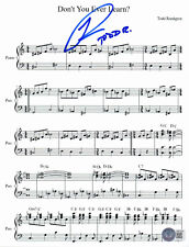TODD RUNDGREN SIGNED DON'T YOU EVER LEARN AUTOGRAPH SHEET MUSIC BAS BECKETT picture