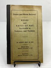 1941 Boston & Maine Railroad Rules & Rates of Pay Trainmen & Yardmen RR Rail Roa picture