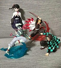 Demon Slayer Figures Set 4pcs Tanjiro Nezuko Zenitsu Inosuke Collectible13+ G562 picture