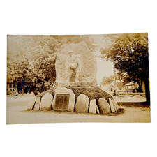 EAST JAFFREY NH War Memorial & Houses Town Viggo Brandt Erichsen RPPC Postcard picture