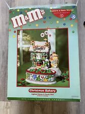 M&M’s Christmas Bakery Lighted Candy Shoppe With Candy Dish 2004 Department 56 picture