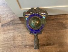 IAPC International Association Of Police Chiefs Brass & Enamel Car Topper Emblem picture