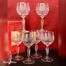 Mikasa Autumn Vale Wine Glasses Blown Glass Vintage Mikasa Stemware  Set of 6 * picture