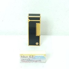 Vintage Dunhill Rolla gas lighter Black lacquer Working Condition antique picture