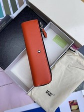Montblanc Meisterstück Heritage Rouge et Noir Baby Orange Pen Pouch New In Box picture