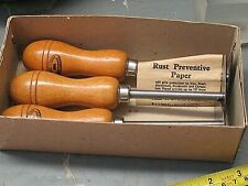 CROWN TOOLS 3 PIECE  SHAVE HOOK SET MADE IN SHEFFIELD ENGLAND MIB  picture