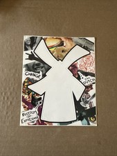 DUTCH Bros STICKER White WINDMILL Graffiti BACKING Old STOCK Rare COFFEE MAFIA picture