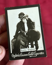 1894 Ogden's Guinea Gold Cigarettes Photograph Card Of Amelia Bingham picture