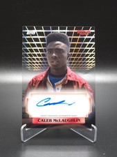 Caleb McLaughlin 2025 Topps Stranger Things High Tek Hawkins Lab Auto Base #A-CM picture