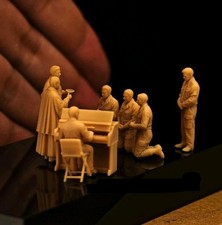 1/48 1/72 1/87 Wwii British Troops Praying Before Battle 7pcs Soldier picture