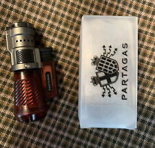 Partagas by Colibri Cigar Lighter Triple Torch Butane Red New picture