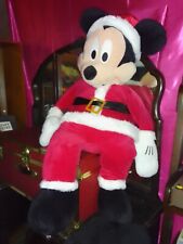 42” Christmas Mickey Mouse Disney Very Clean Extra Large Stuffie Gemmy Ind picture