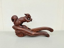 Antique Black Forest Hand Carved Wood Squirrel Nutcracker RARE picture