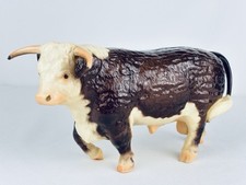 Rare 1950-1960 Vintage Breyer Glossy Walking Hereford Bull #71 Boehm No Stamp picture