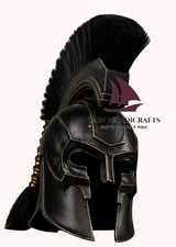 ZAIN The Odysseus King Agamemnon Warrior Helmet Replica Handmade Steel Armor picture