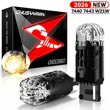 For Toyota Yaris 2007-2019 2x 7440 7443 Amber Front LED Turn Signal Light Bulbs picture