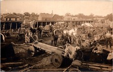 RPPC Farmer Community Market Horse Pulled Carts Waiting for Delivery Load picture