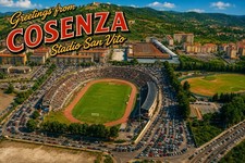 Modern Postcard Stadio San Vito Cosenza, Italy Football Stadium C639 picture