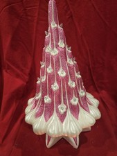 Pink and White Lava Modern Ceramic Christmas Tree , 15
