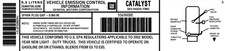 Vintage 2002 5.3 Liter GM Vehicle Emission Control Info Decal Sticker; BRAND NEW picture
