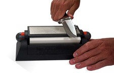 AccuSharp DELUXE Tri-Stone System, Three Stone Surfaces, Rubber Grip #025C picture