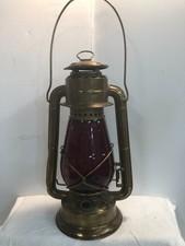 DIETZ RARE BRASS/RED GLOBE JUNIOR COLD BLAST 1923 LANTERN picture