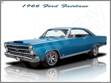 1966 Ford Fairlane Metal Sign 9