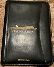 CARNIVAL CRUISE ELATION INAUGURAL STAFF ATTACHÉ FOLDER USED picture
