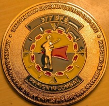 377th SFS Security Forces Squadron CHALLENGE COIN Vintage Rare. Authentic picture
