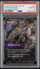 2026 RIFTBOUND: LEAGUE OF LEGENDS UNL-UNLEASHED #238 BARON NASHOR PSA 10 picture