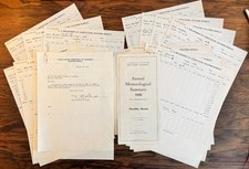 HONOLULU HAWAII WEATHER BUREAU METEOROLOGICAL SUMMARY 1935 OAHU, HI DATA SHEETS picture