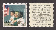 1954 DESEGREGATION OF PUBLIC SCHOOLS - U.S. POSTAGE STAMP - MINT CONDITION picture