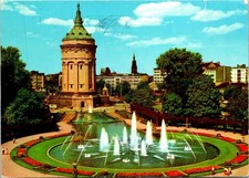 Mannheim Germany Fountain Postcard Used (33483) picture