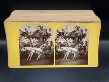 Antique Kilburn 30 Stereoview Cards Photos - Humor, Portraits, Americana - 1870 picture