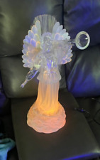 HERALDING HIS BIRTH FIBER OPTIC ELECTRIC LIGHTED ANGEL LAMP video Christmas picture