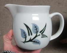 Vintage Arabia of Finland Pottery Pitcher, Creamer-Leaves, Sprig-EXC picture