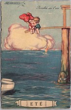 Vintage Romance / Seasons Postcard SUMMER 